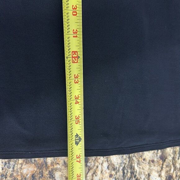 Eileen Fisher Black Silk 3/4 Sleeve Scoop Neck Dress Size M - Picture 8 of 8